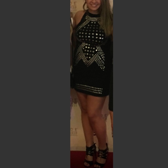 Express Studded Stretch Cotton Sheath Dress - Picture 3 of 11